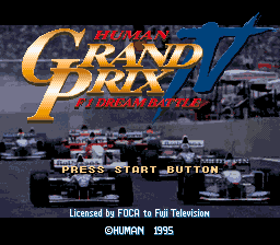 The Human Grand Prix IV - F1 Dream Battle title screen